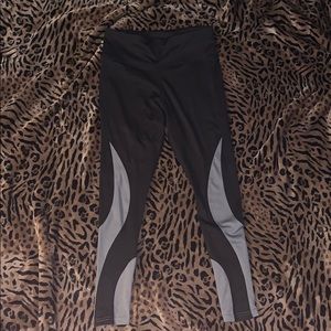 Black and gray leggings